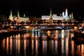 View from Patriarshy Bridge, Moscow, Russia Royalty Free Stock Photo