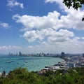 View from Pattaya City Thailand Royalty Free Stock Photo