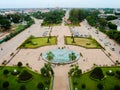 Overlook view of Patuxai Park, Vientiane