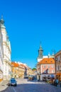 View of the pauline church of the holy ghost and saint paul and the domican church of saint hyacinth in the polish city