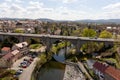 View of the Peace Bridge German: FriedensbrÃÂ¼cke. Bautzen. Saxony. Germany Royalty Free Stock Photo