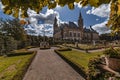 Peace Palace garden in Autumn