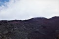 View at the peak of Fujisan, Mount Fuji, Japan Royalty Free Stock Photo