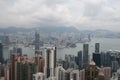 View from The Peak in Hong Kong Royalty Free Stock Photo