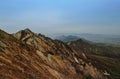 View from Peak Misen, Mount Daisen in Tottori Prefecture, Japan. Royalty Free Stock Photo