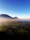 View from peak of Mount Andong Royalty Free Stock Photo