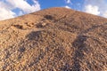View of the peak of Mount Nemrut, Turk Royalty Free Stock Photo
