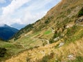 View from the peak of the Passo San Marco Royalty Free Stock Photo