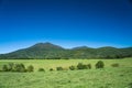 A View of the Peaks of Otter in the Blue Ridge Mountains of Virginia, USA Royalty Free Stock Photo