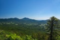 A View of the Peaks of Otter in the Blue Ridge Mountains of Virginia, USA Royalty Free Stock Photo