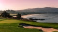 Pebble Beach golf course, Monterey, California, USA Royalty Free Stock Photo