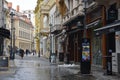 View of a pedestrian street in Bucharest