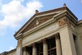 View of the pediment of the central main building of the University of Havana Royalty Free Stock Photo