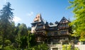 Pelisor Castle in Carpathian Mountains