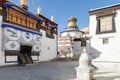 Pelkor Chode or Palcho monastery and Gyantse Kumbum, Gyantse, Tibet Royalty Free Stock Photo