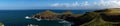 A view from Pentire point to the Rumps a peninsular on the North Cornish coast near Padstow. ItÃ¢â¬â¢s on the coastal path.