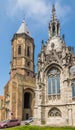 View at the Peperbuse belfry and chapel of Saint Peter and Paul church in Ostend - Belgium Royalty Free Stock Photo