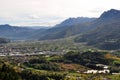 View of Pergine Valsugana with Valsugana and Lake Caldonazzo Royalty Free Stock Photo