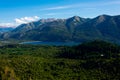 View of Perito Moreno Lake and the mountains taken from Mount Campanario viewpoint Royalty Free Stock Photo