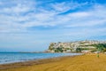 View of peschici town in Italy surrounded with beaches and rugged coast....IMAGE Royalty Free Stock Photo