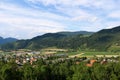 Town of Friesach, Carinthia, view from Petersberg to north-east