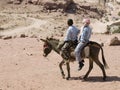 View of Petra from donkey Royalty Free Stock Photo