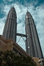 Petronas towers, kuala lumpur, malaysia, january 2013 Royalty Free Stock Photo