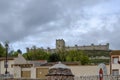 View of PeÃÂ±afiel castle in Valladolid, Spain