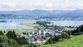 View from Pfaeffikon and Lake Zurich to Rapperswil