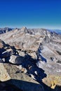 View of Pfeifferhorn peak and Lone Peak Wilderness mountain landscape from White Baldy and Pfeifferhorn trail, towards Salt Lake V Royalty Free Stock Photo