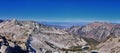 View of Pfeifferhorn peak and Lone Peak Wilderness mountain landscape from White Baldy and Pfeifferhorn trail, towards Salt Lake V Royalty Free Stock Photo