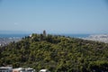 View of Philopappos hill and Monument