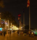 The view of Phnom phen at night