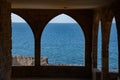 view at Phoenicia wall in Batroun Royalty Free Stock Photo