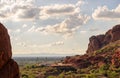 View of Phoenix and Tempe from Camelback Mountain in Arizona,