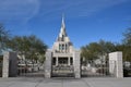 View of the Phoenix Temple with the angel Moroni on the steeple