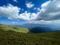 The view of Piatra Craiului from Iezer Papusa Royalty Free Stock Photo