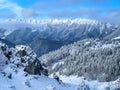 The view of Piatra Craiului mountain Royalty Free Stock Photo