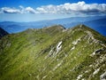 The view of Piatra Craiului Ridge Royalty Free Stock Photo