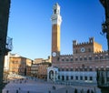 view of Piazza del Campo (Campo square) in Siena Royalty Free Stock Photo