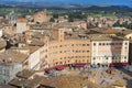 View of Piazza del Campo Campo Square, Siena, Tuscany, Italy Royalty Free Stock Photo