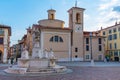 View of Piazza del Mercato in Brescia, Italy Royalty Free Stock Photo