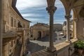 View of Piazza del Popolo in Fermo Royalty Free Stock Photo