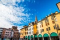 View of Piazza delle Erbe, Mantua, Lombardy Royalty Free Stock Photo