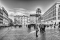 View of Piazza di Spagna, iconic square in Rome, Italy Royalty Free Stock Photo