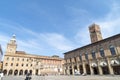 The view of Piazza Maggiore in Bologna Italy