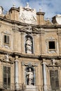 A view of the Piazza Quattro Canti in Palermo . Sicily Royalty Free Stock Photo