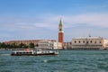 View of Piazza San Marco with Campanile, Palazzo Ducale and Biblioteca in Venice, Italy