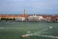 View of Piazza San Marco with Campanile, Palazzo Ducale and Biblioteca in Venice, Italy