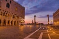 View of piazza San Marco, Doge`s Palace Palazzo Ducale in Venice, Italy. Architecture and landmark of Venice Royalty Free Stock Photo